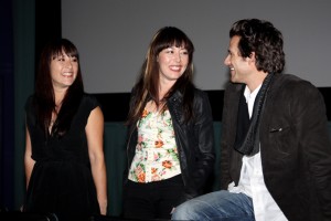 Athena Lobit, Alyssa Lobit & Johnny Whitworth at the Q&A